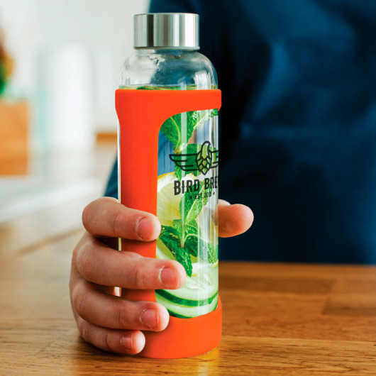 Feature Coloured Deakin Glass Drink Bottles